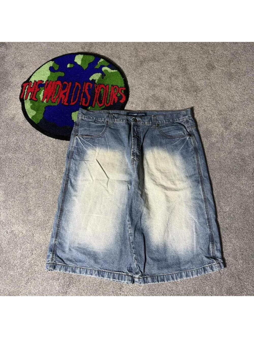 vintage y2k baggy jorts 2000’s jordan craig denim